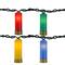 10ct. Multicolored Shotgun Shell Novelty String Lights